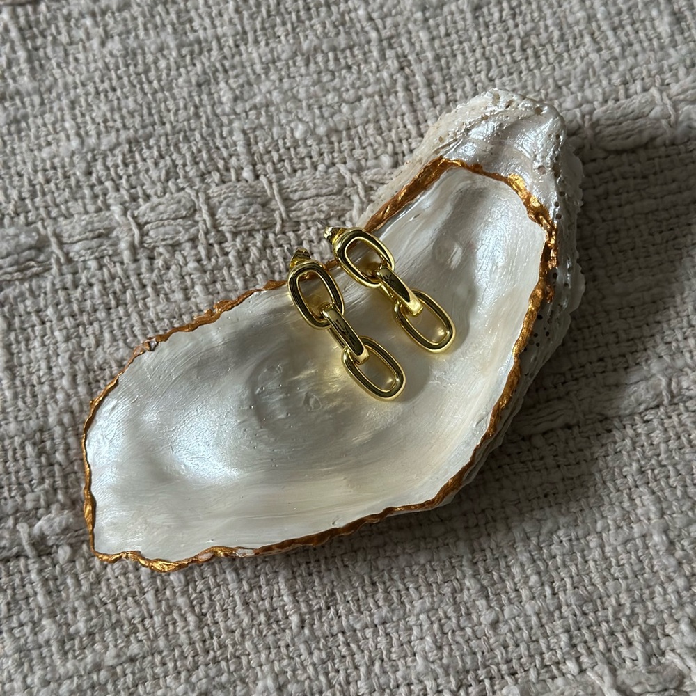 Gold Chain Link Earrings — Uncommon James